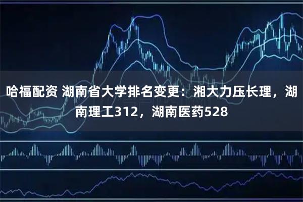 哈福配资 湖南省大学排名变更：湘大力压长理，湖南理工312，湖南医药528